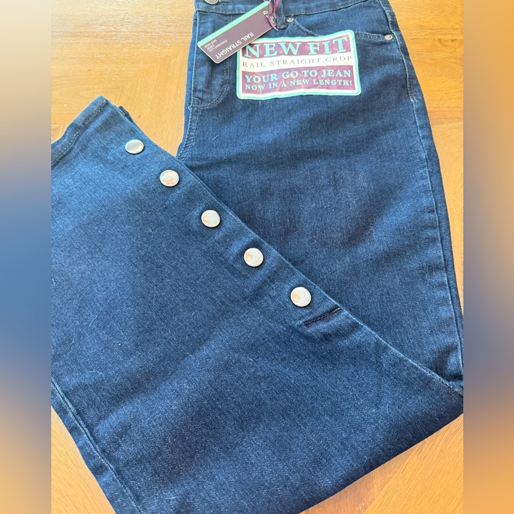 NWT crop jeans